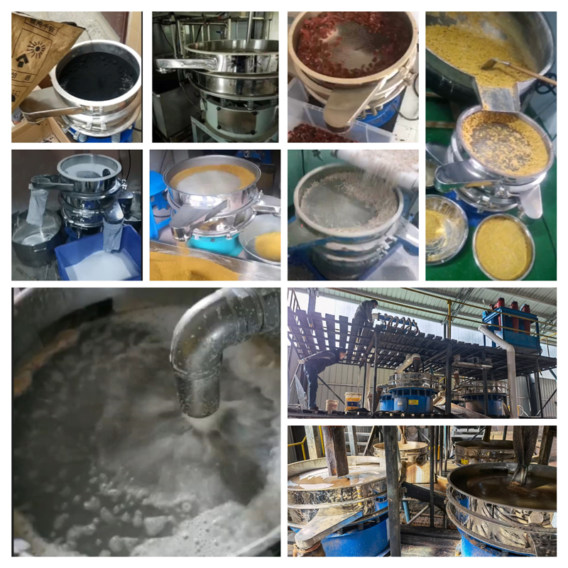 圓形振動篩適用行業(yè)：食品，陶瓷，醫(yī)藥，冶金，化工等行業(yè)。